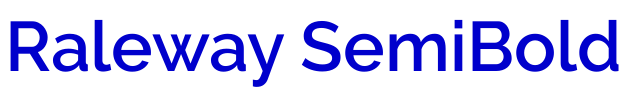Raleway SemiBold フォント